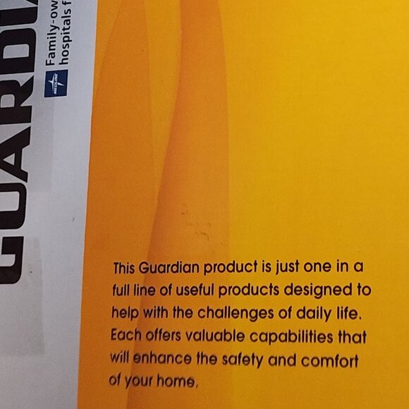 Guardian Aluminum Frame Height Adj Bath Bench w/Back and Arms Holds up to 350lbs - Picture 13 of 16